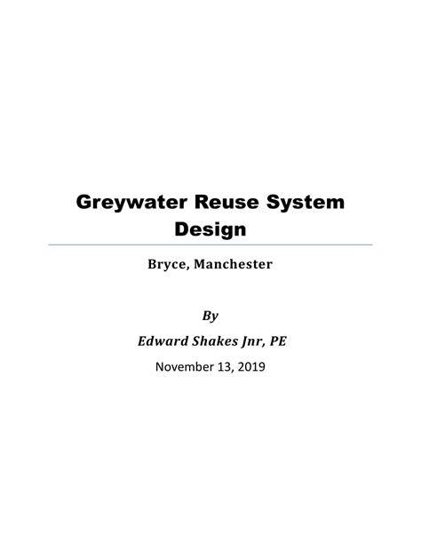 (PDF) Greywater Reuse System Design - ResearchGate - raincitystudios.com