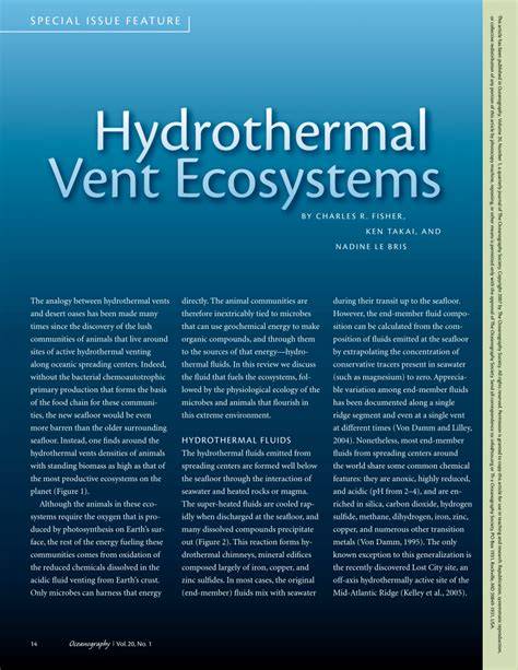 (PDF) Hydrothermal Vent Ecosystems - ResearchGate - raincitystudios.com