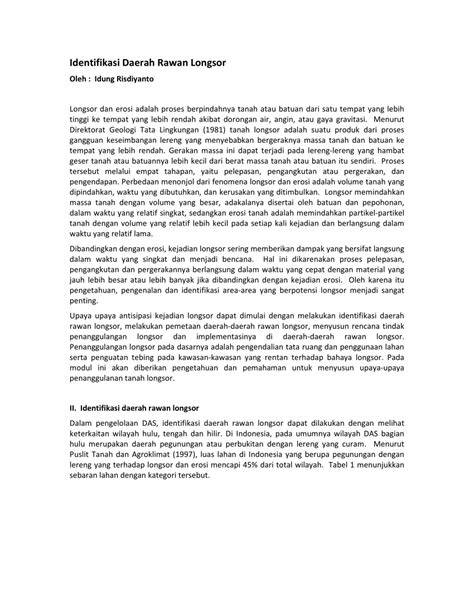 (PDF) Identifikasi Daerah Rawan Longsor - ResearchGate - raincitystudios.com