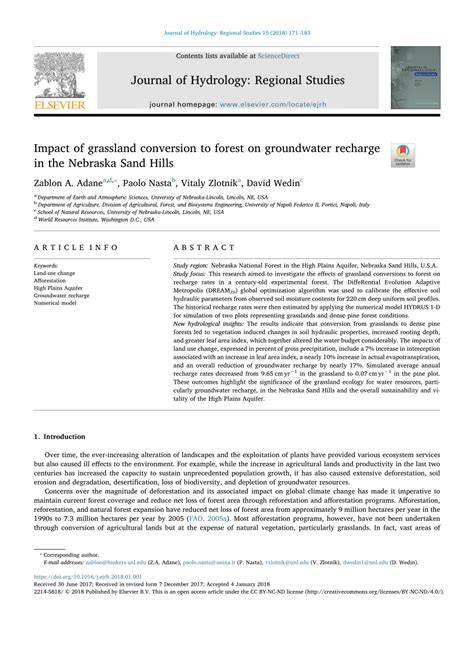 (PDF) Impact of grassland conversion to forest on … - raincitystudios.com