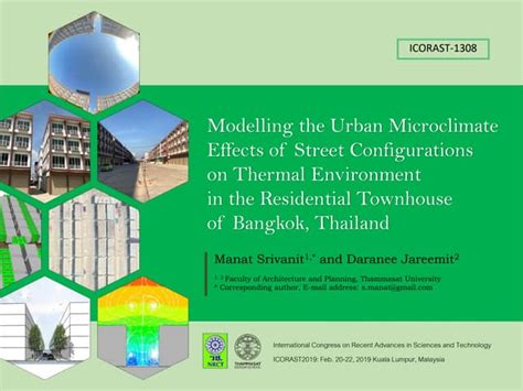 (PDF) Impact of urban configurations on microclimate and thermal ... - raincitystudios.com