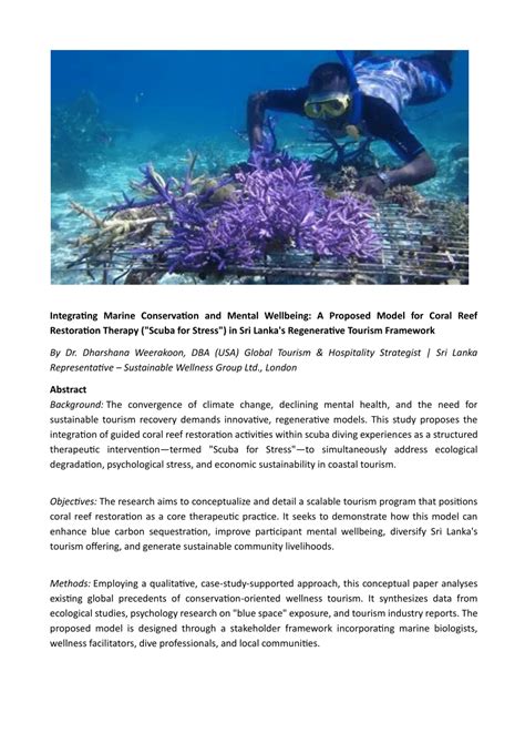 (PDF) Integrating Marine conservation and tourism - raincitystudios.com