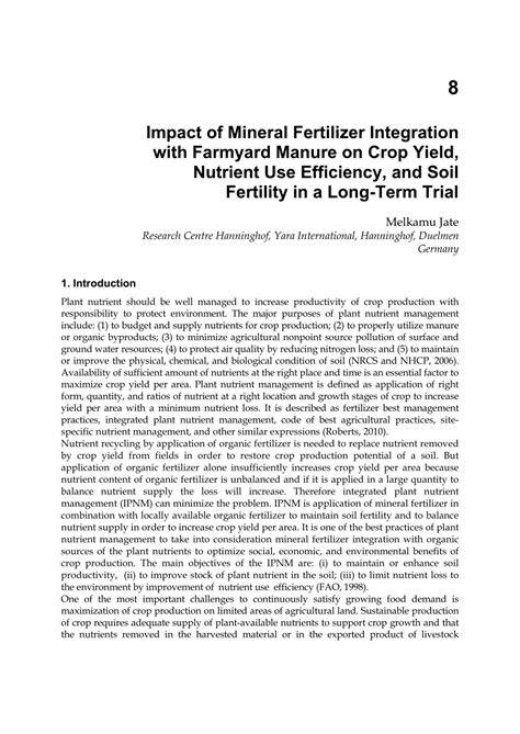 (PDF) INTEGRATION OF MANURE AND MINERAL … - raincitystudios.com