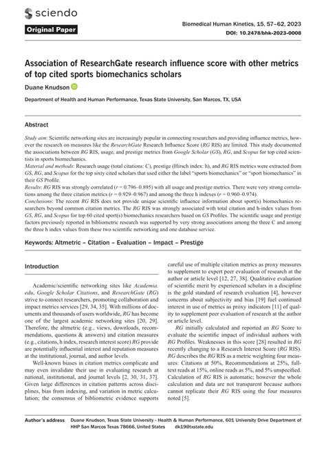 (PDF) Influence of sports practice on academic ... - ResearchGate