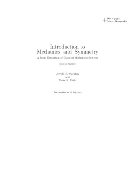 (PDF) Introduction to Symmetry Analysis - Academia.edu