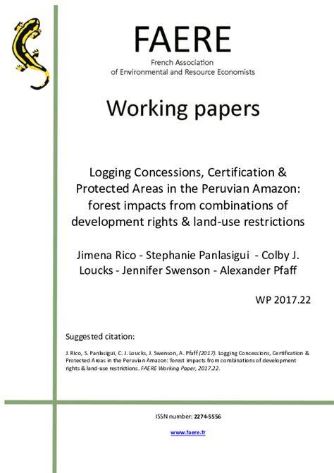 (PDF) Logging Concessions, Certification & Protected … - raincitystudios.com