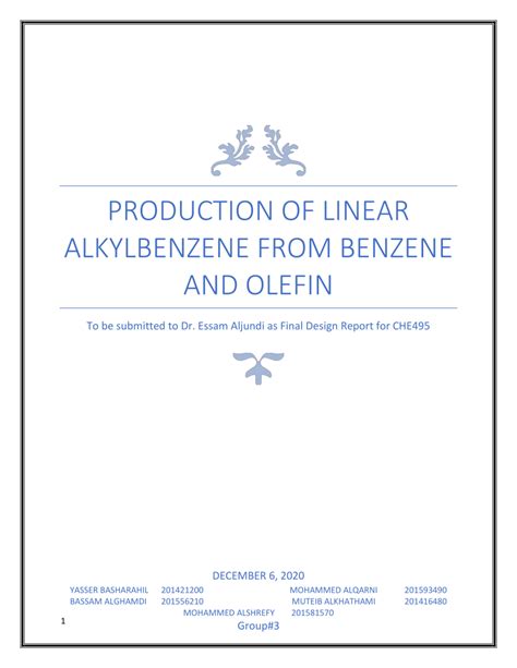 (PDF) Linear alkylbenzene - ResearchGate