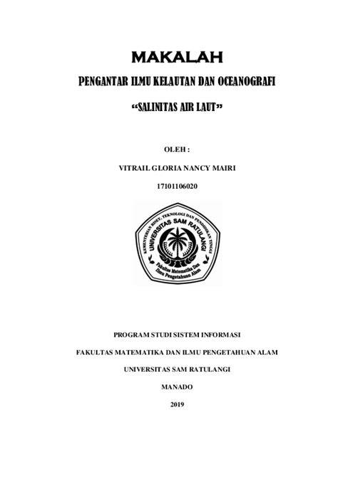 (PDF) Makalah Salinitas Air Laut - Academia.edu - raincitystudios.com
