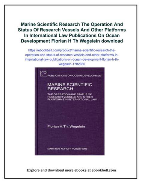 (PDF) Marine Scientific Research. - raincitystudios.com