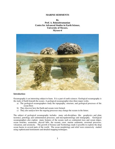 (PDF) Marine Sediments - ResearchGate - raincitystudios.com