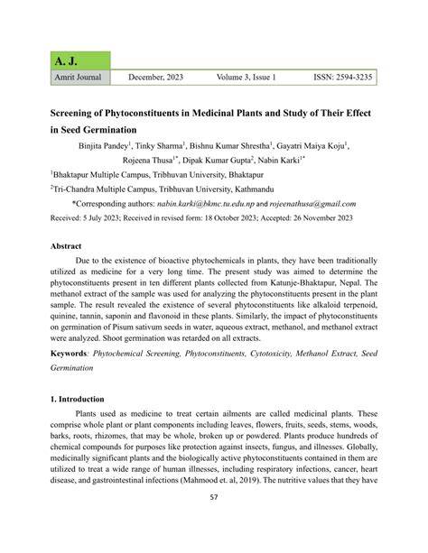 (PDF) Medicinal Properties and Phytoconstituents of … - raincitystudios.com