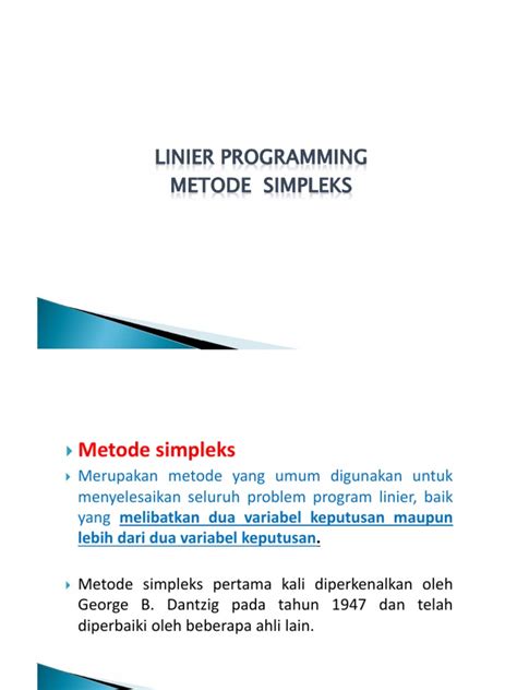 (PDF) METODE SIMPLEKS DALAM PROGRAM LINIER - wintechmobiles.com