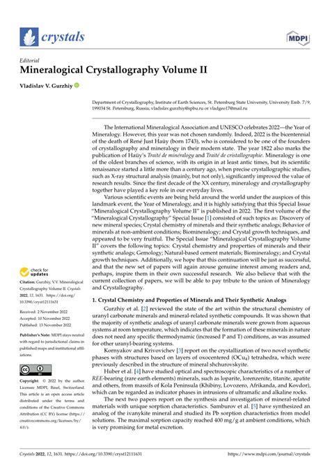 (PDF) Mineralogical Crystallography Volume II - wintechmobiles.com