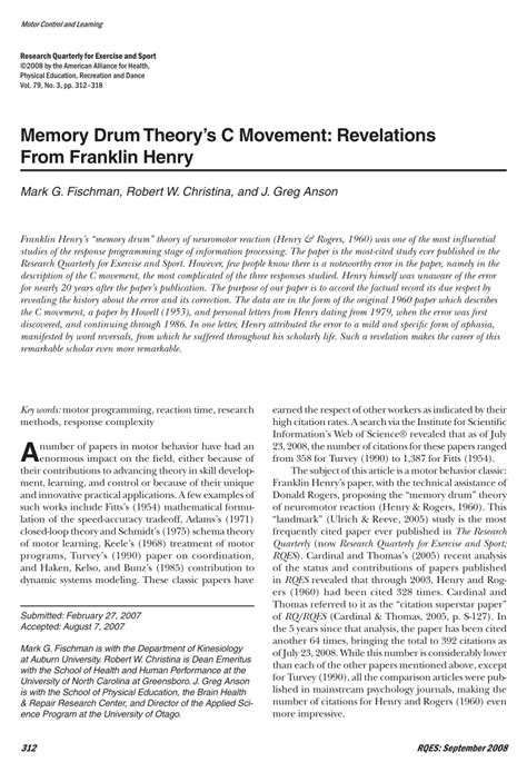 (PDF) Memory Drum Theory