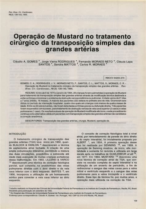 (PDF) Mustard operation for surgical treatment of simple …