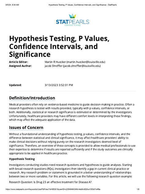 (PDF) Null Hypothesis Significance Testing and p Values - wintechmobiles.com