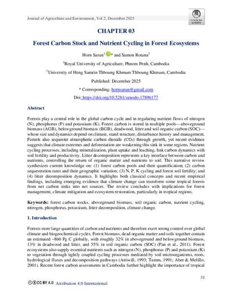 (PDF) Nutrient Cycling in Forest Ecosystems - raincitystudios.com