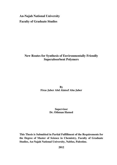 (PDF) New Routes for Synthesis of Environmentally Friendly ...