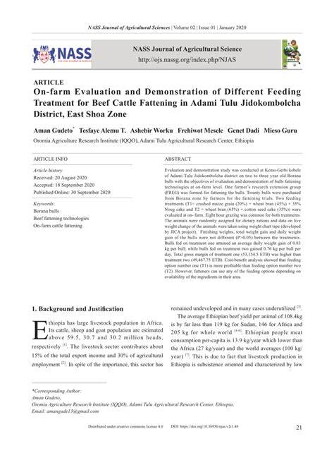 (PDF) On-Farm Evaluation and Demonstration of … - raincitystudios.com