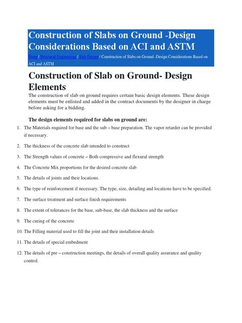 (PDF) On-ground slabs using carpet fibre-reinforced Concrete ... - raincitystudios.com