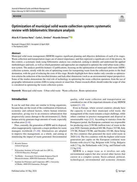 (PDF) Optimization of Municipal Waste Collection … - raincitystudios.com