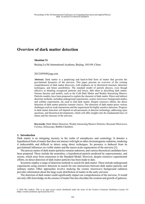 (PDF) Overview of dark matter detection - ResearchGate - wintechmobiles.com