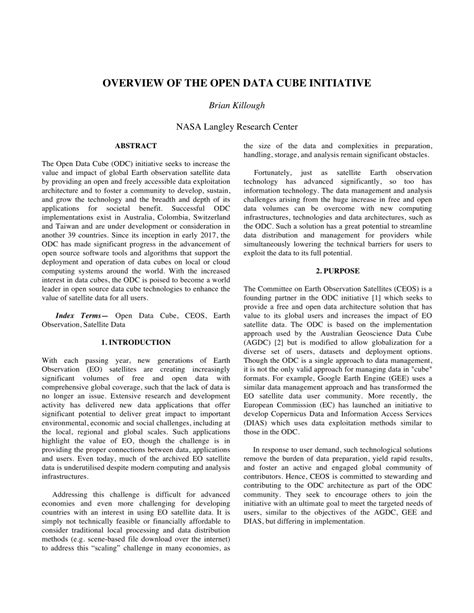 (PDF) Overview of the Open Data Cube Initiative - ResearchGate