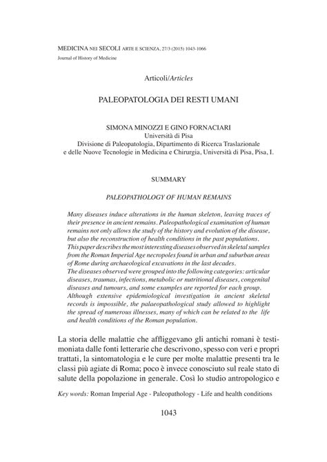 (PDF) PALEOPATHOLOGY OF HUMAN REMAINS - wintechmobiles.com