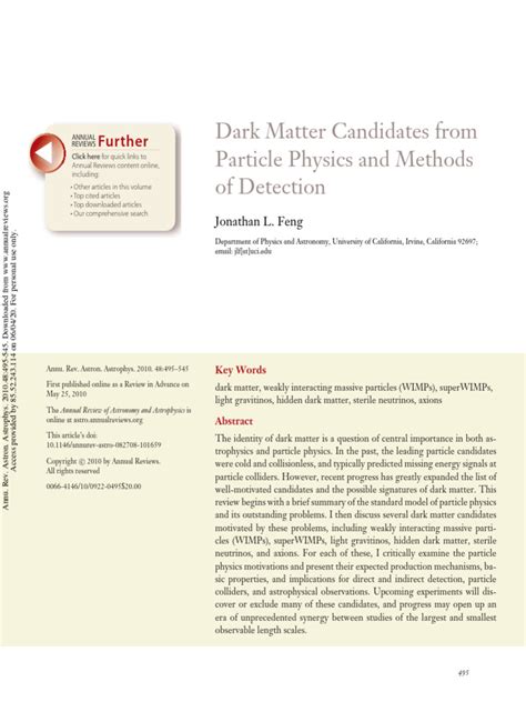 (PDF) Particle Dark Matter Candidates - ResearchGate - muktibox.com