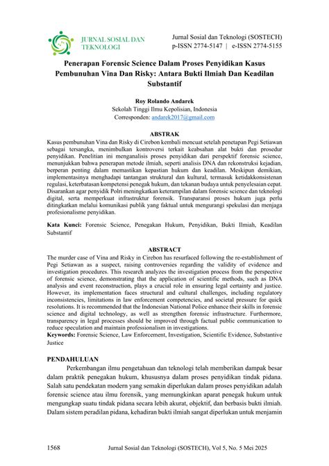 (PDF) Penerapan Forensic Science Dalam Proses … - muktibox.com