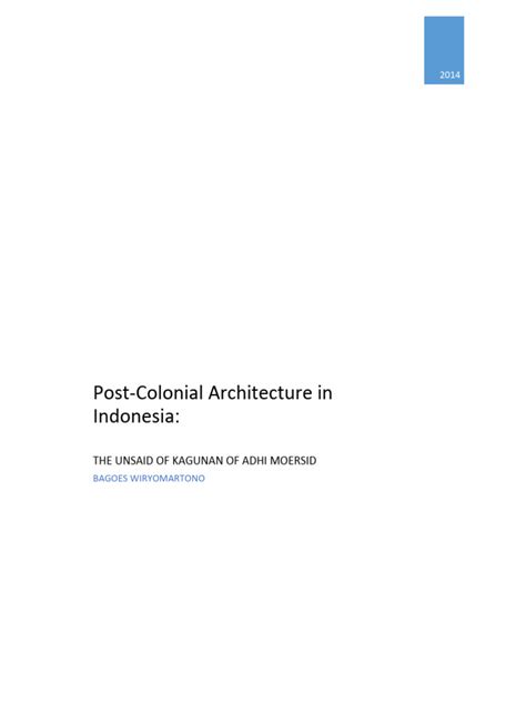 (PDF) Post Colonial Architecture in Indonesia - wintechmobiles.com