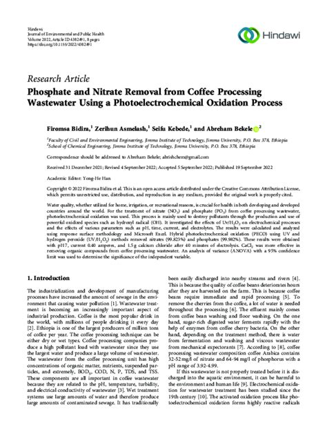 (PDF) Phosphate and nitrate removal - Academia.edu