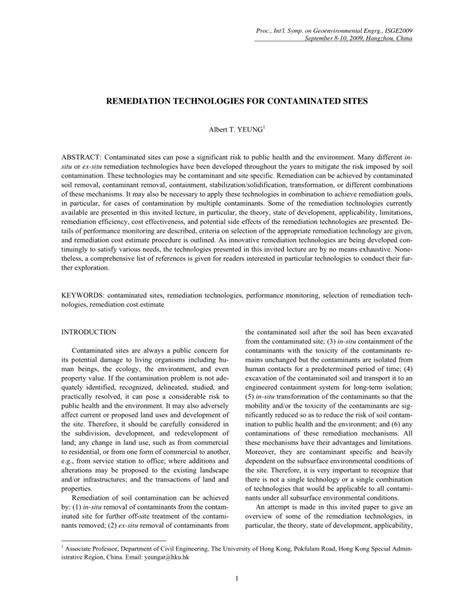 (PDF) Remediation Technologies for Contaminated Sites - raincitystudios.com