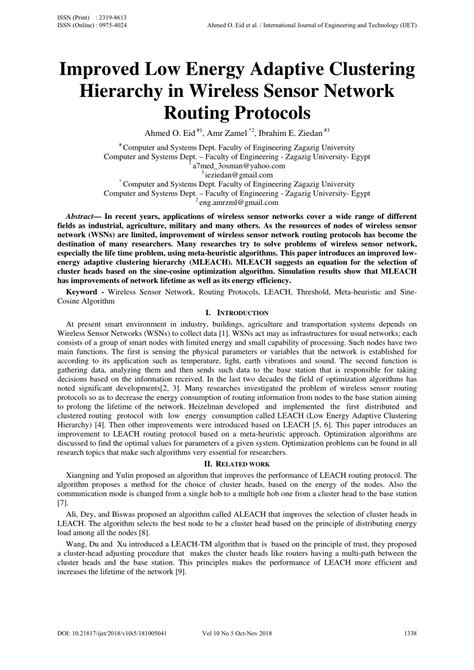 (PDF) Research on Underwater Sensor Network Adaptive Clustering ... - raincitystudios.com