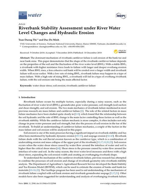 (PDF) Riverbank Stability Assessment under River … - raincitystudios.com