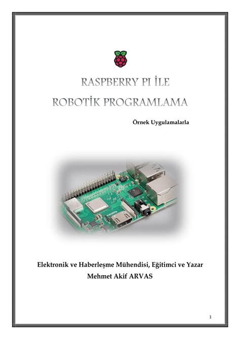 (PDF) Raspberry Pi ile Robotik Programlama ResearchGate. 