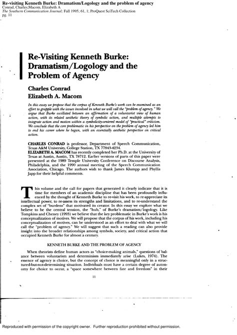 (PDF) Re‐visiting Kenneth Burke: Dramatism/logology