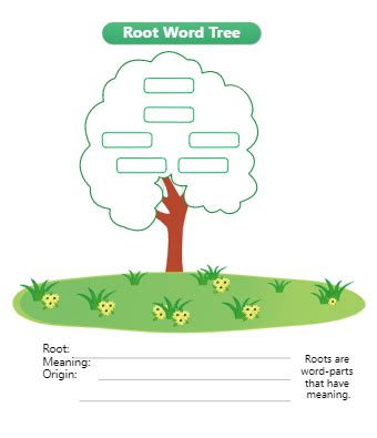 (PDF) Root Word Tree Template