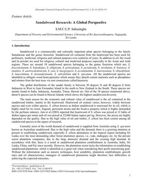 (PDF) Sandalwood Research: A Global Perspective - raincitystudios.com