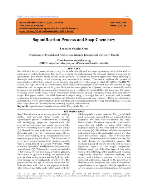 (PDF) Saponification Process and Soap Chemistry - wintechmobiles.com