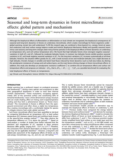 (PDF) Seasonal and long-term dynamics in forest … - raincitystudios.com