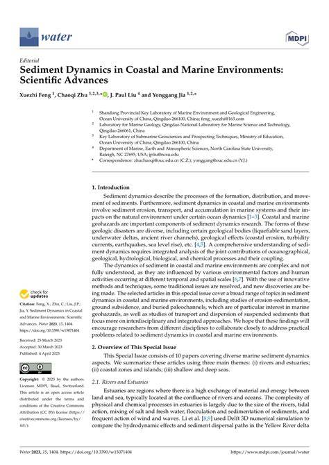 (PDF) Sediment Dynamics in Coastal and Marine - raincitystudios.com