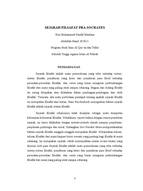 (PDF) Sejarah Filsafat Masa Pra-Socrates - wintechmobiles.com