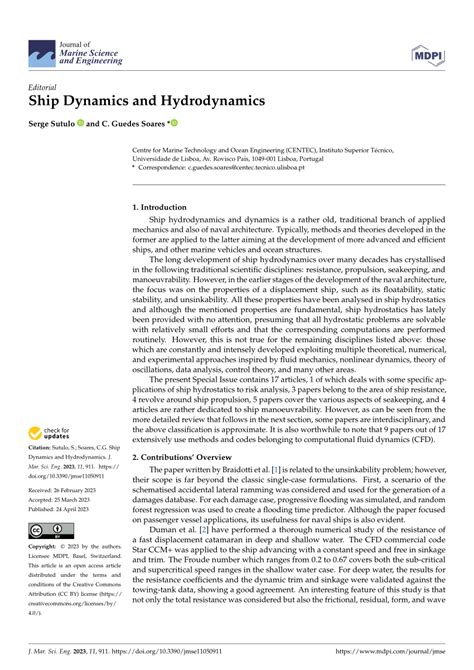 (PDF) Ship Dynamics and Hydrodynamics - wintechmobiles.com