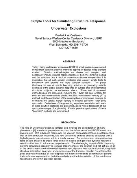 (PDF) Simple Tools for Simulating Structural Response … - raincitystudios.com