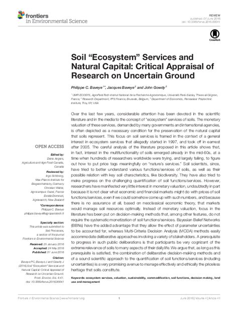 (PDF) Soil ecosystem services: an overview - raincitystudios.com