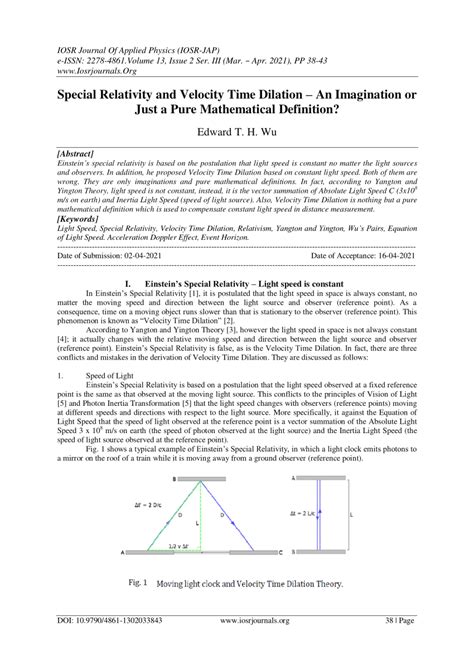 (PDF) Special Relativity Derived from Constraint: A Pure Mathematical ... - wintechmobiles.com