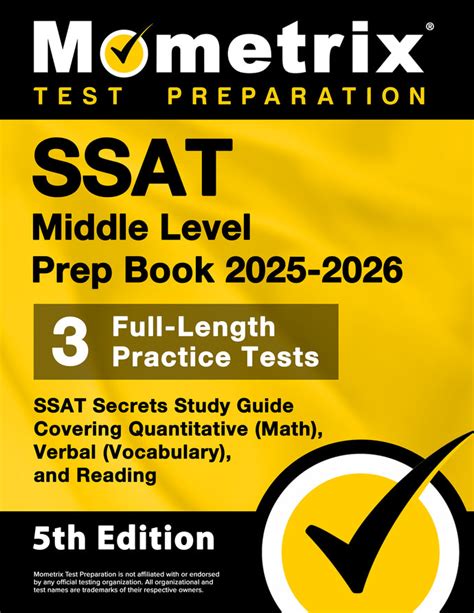 (PDF) SSAT Middle Level Prep Book Study Guide Practice Book For The
