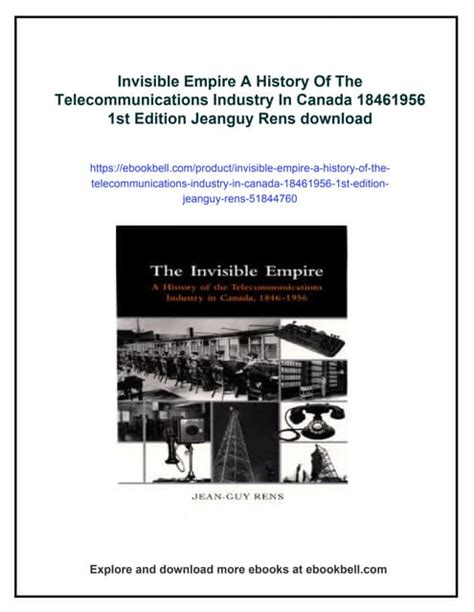 (PDF) The Invisible Empire: A History of the Telecommunications ... - wintechmobiles.com