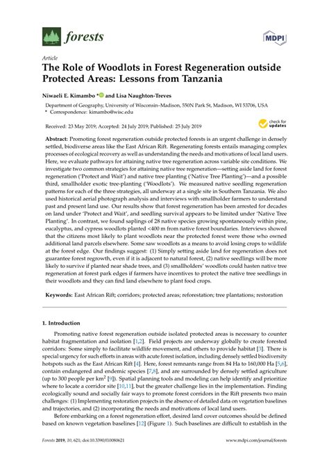 (PDF) The Role of Woodlots in Forest Regeneration … - raincitystudios.com